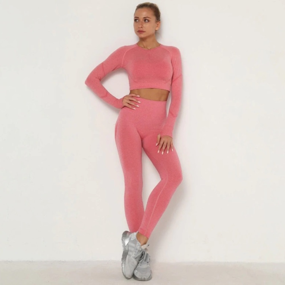 Astoria TEMPO Contour Sleeved Crop - Watermelon Pink - Picture 3 of 5
